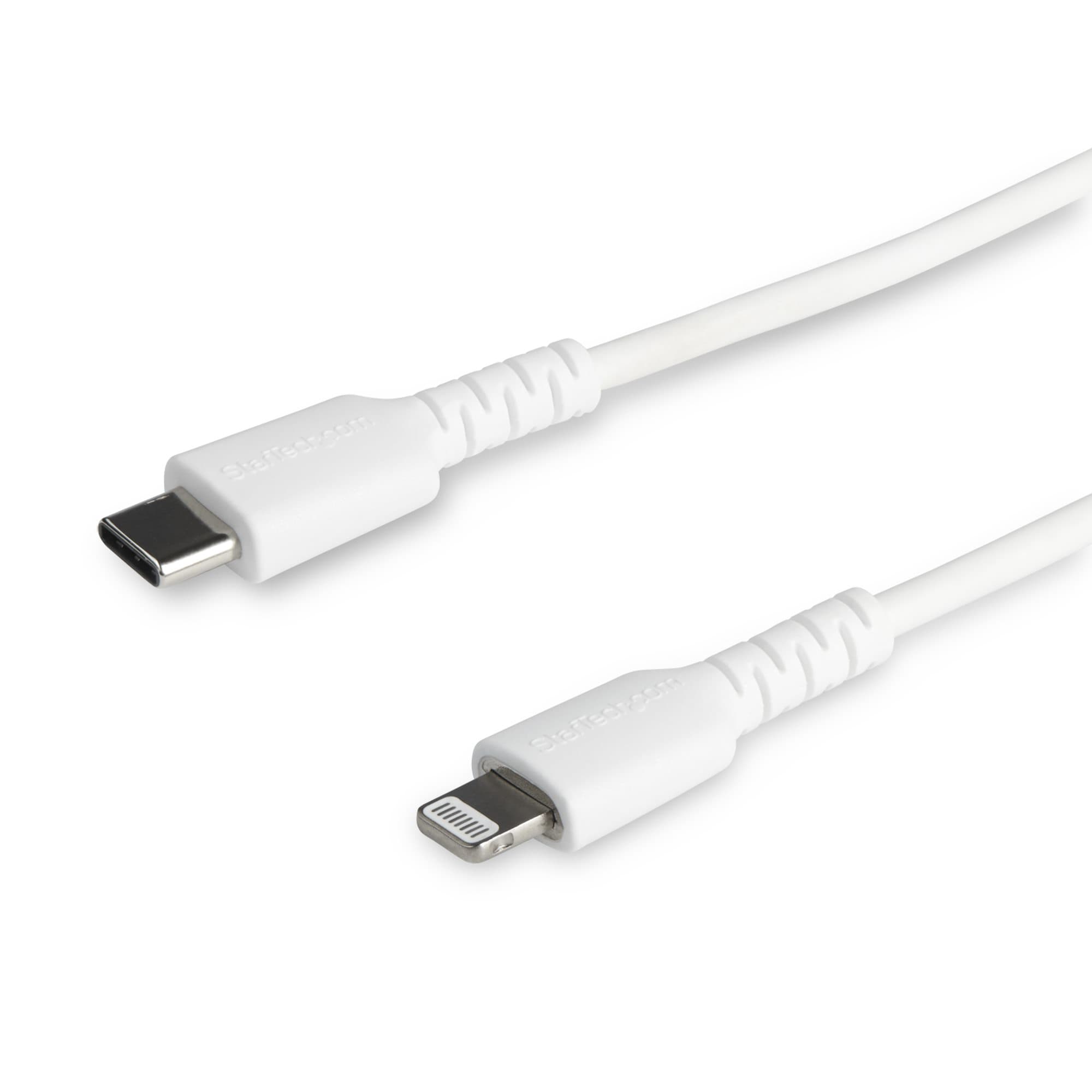 STARTECH STARTECH.COM 2M/6FT DURABLE USB-C TO LIGHTNING CABLE MFI CERTIFIED, WHITE 2 YR RUSBCLTMM2MW