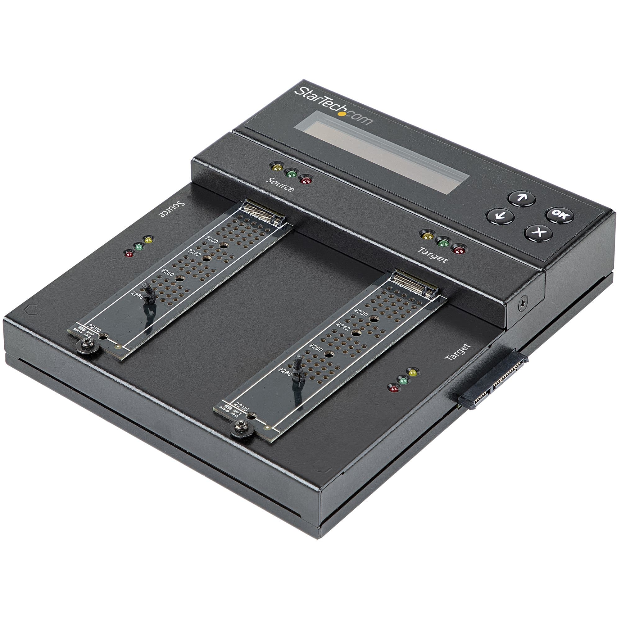 STARTECH STARTECH.COM STANDALONE M.2 SATA/M.2 NVME DUPLICATOR/ERASER, CLONER/WIPER, 2 YR SM2DUPE11