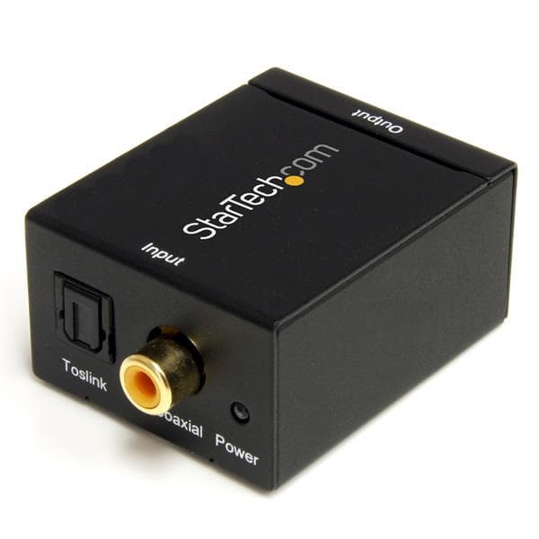 STARTECH STARTECH.COM SPDIF DIGITAL COAX / TOSLINK OPTICAL TO RCA AUDIO CONVERTER, 2 YR SPDIF2AA