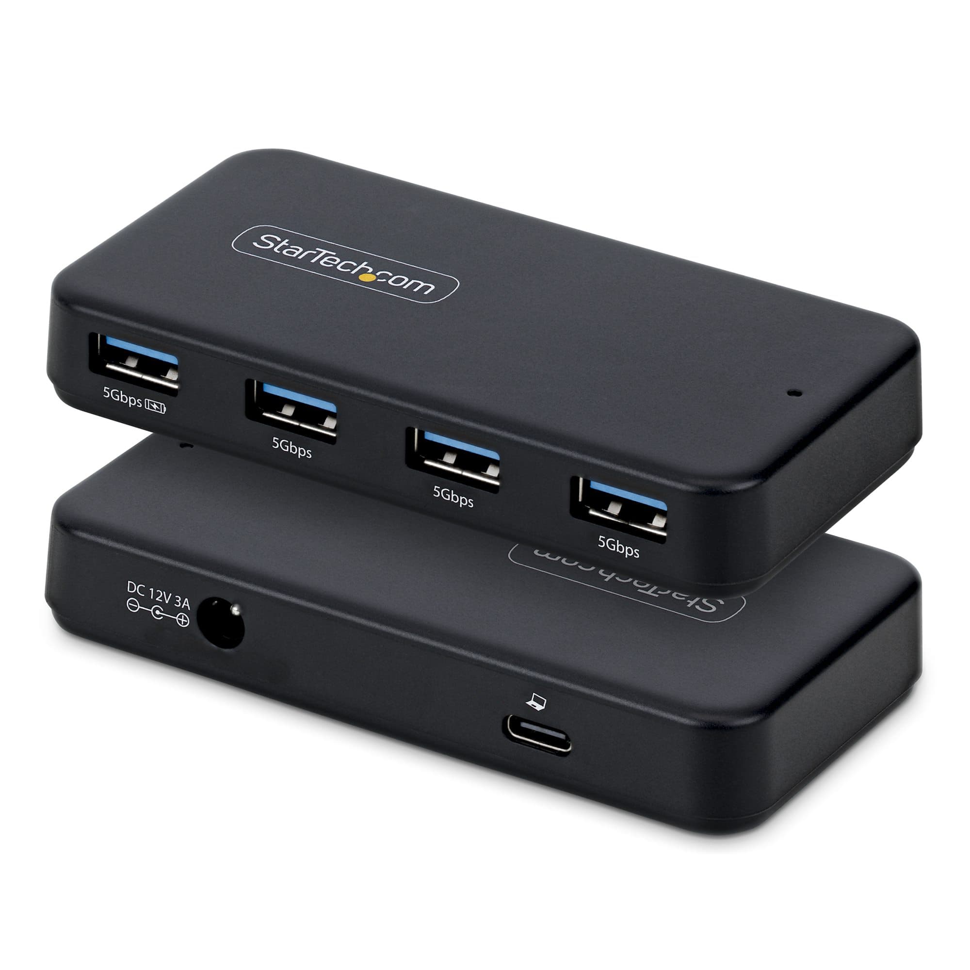 STARTECH STARTECH.COM 4-PORT USB-A HUB, 5GBPS, 24W POWER ADAPTER INCLUDED, 2 YR ST4300USB3V2-NA