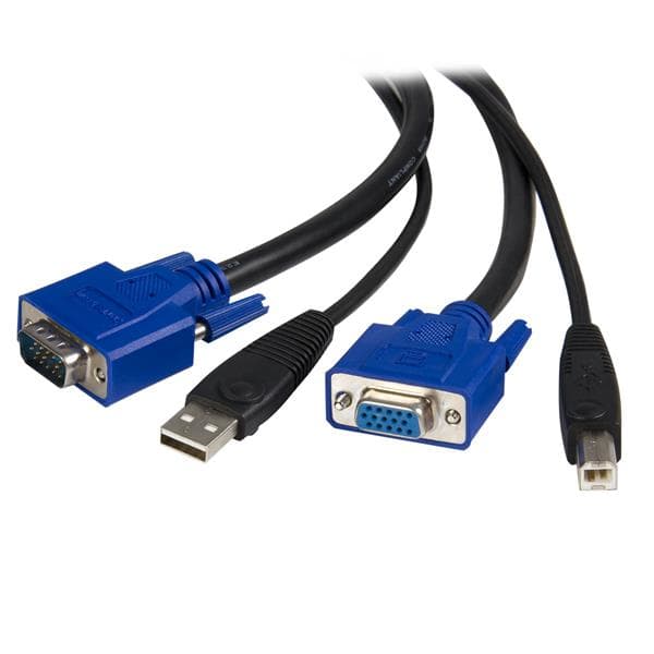 STARTECH STARTECH.COM 6 FT 2-IN-1 USB KVM CABLE - USB VGA KVM CABLE LTW SVUSB2N1_6