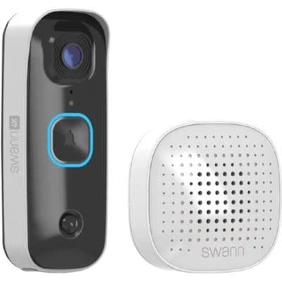SWANN Swann Buddy 4K Video Doorbell & Chime Kit w/32GB Card SWIFI-4KBUDDY-GL