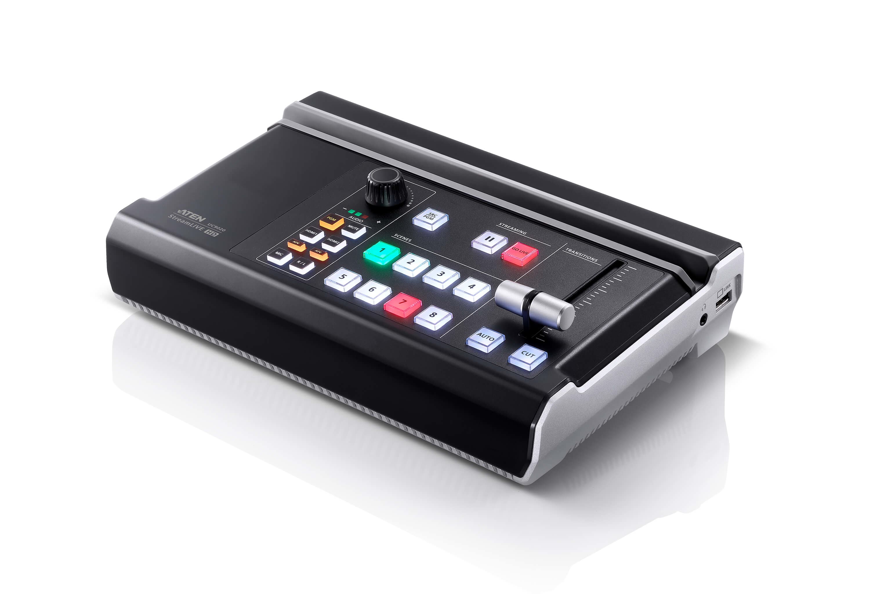 ATEN ATEN STREAMLIVE HD MULTI-CHANNEL AV MIXER WITH STREAMING SUPPORT UC9020-AT-U