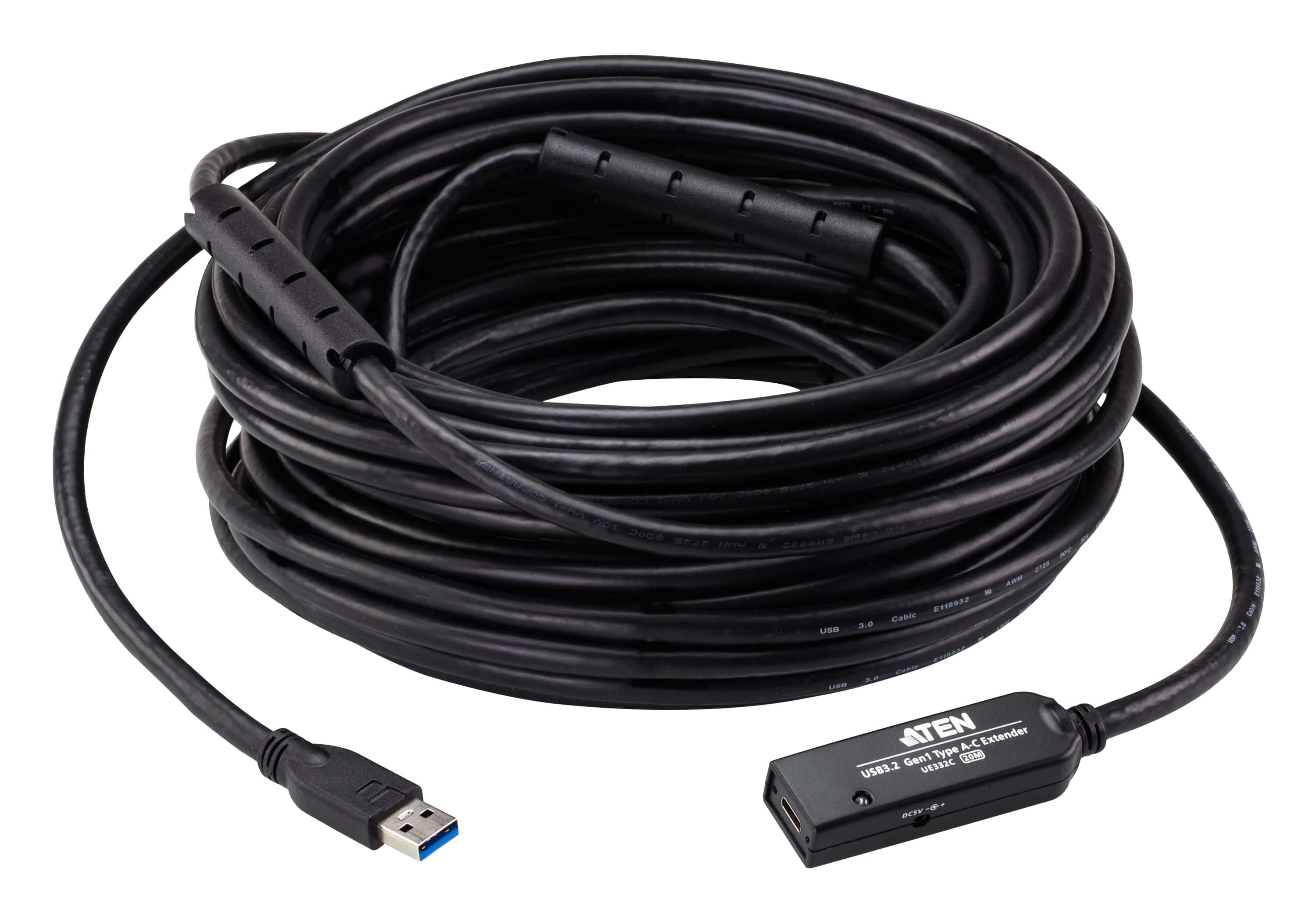 ATEN ATEN 20M USB-A MALE TO USB-C FEMALE USB3.2 GEN1 EXTENDER CABLE UE332C-AT-U