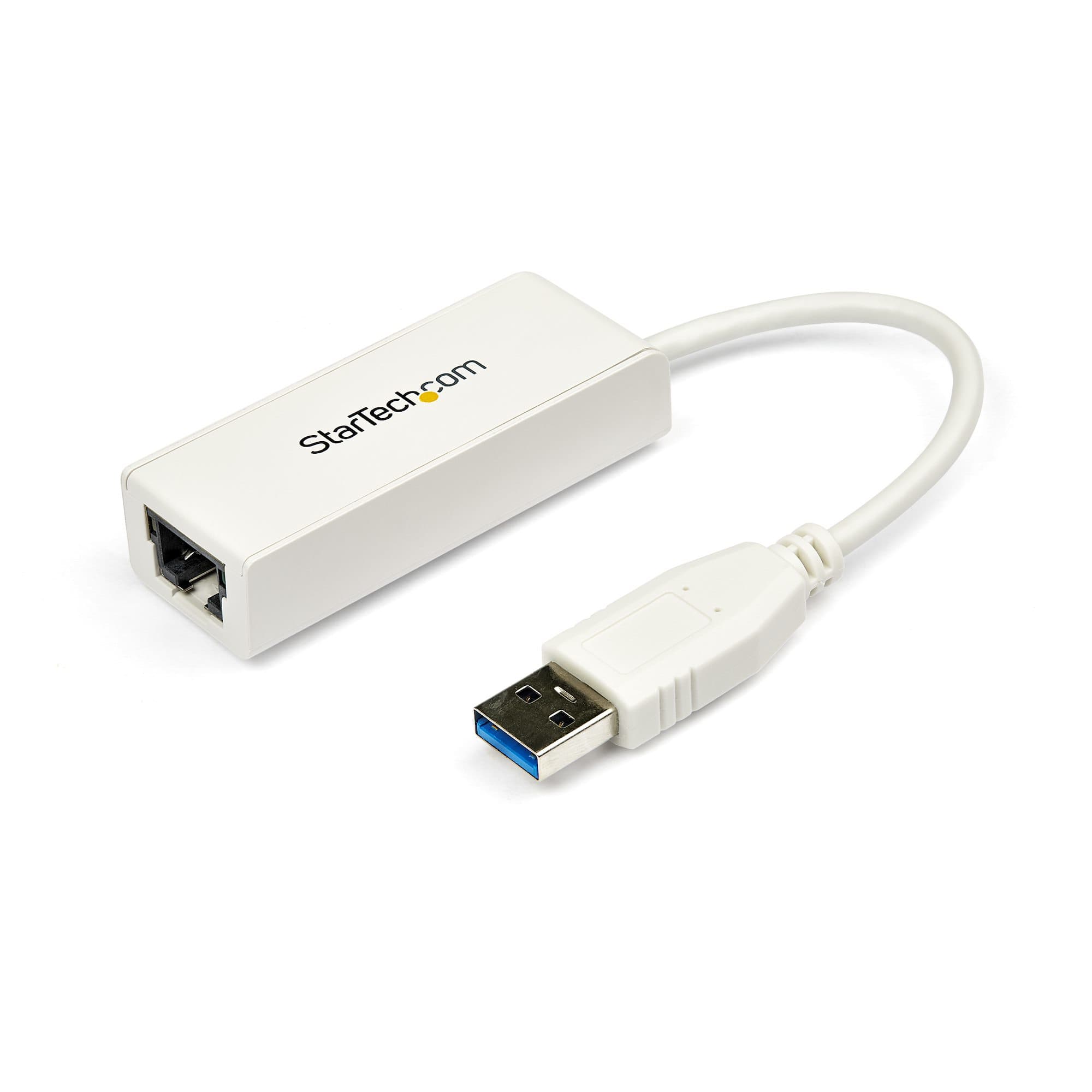 STARTECH STARTECH.COM USB 3.0 TO GIGABIT ETHERNET NIC NETWORK ADAPTER 100/1000 WHITE 2 YR USB31000SW