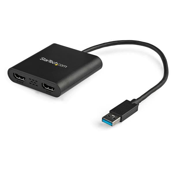 STARTECH STARTECH.COM USB 3.0 TO DUAL HDMI ADAPTER, 2 MONITOR EXTERNAL GRAPHICS CARD 3 YR USB32HD2