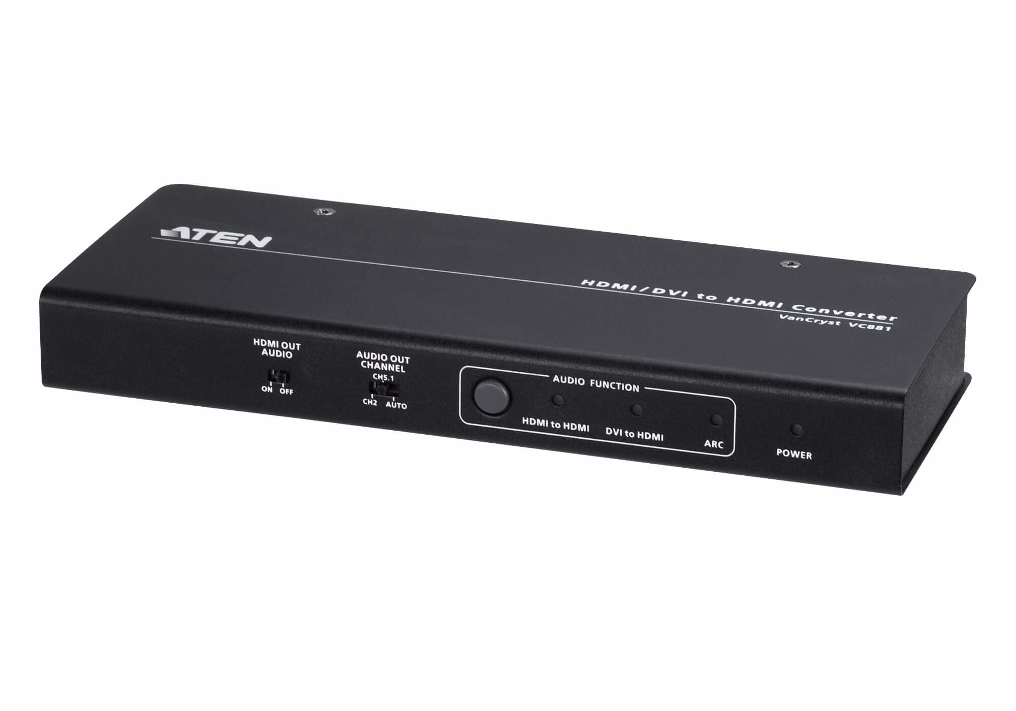 ATEN ATEN 4K HDMI/DVI TO HDMI CONVERTER WITH AUDIO DE-EMBEDDER VC881-AT-U