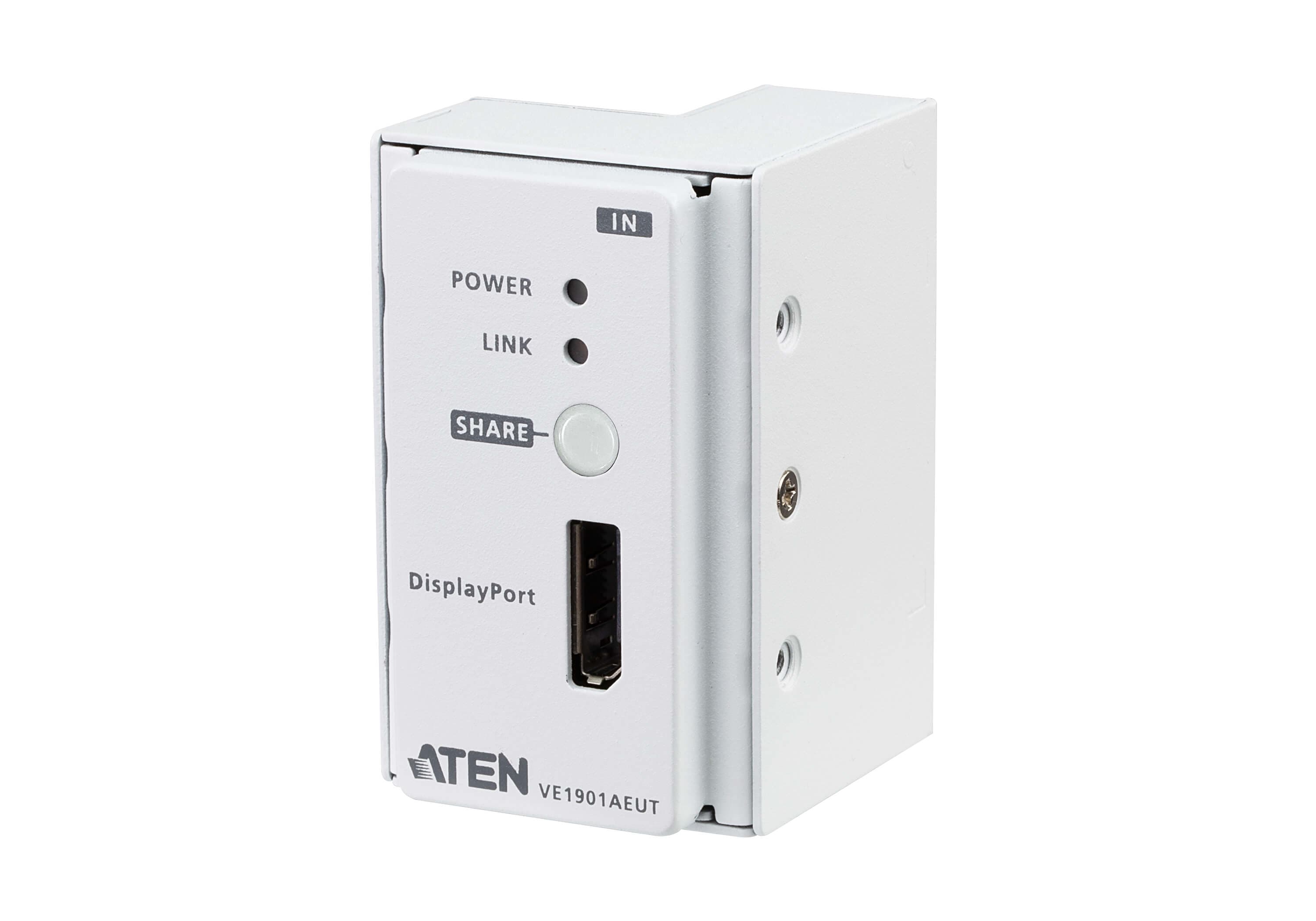 ATEN ATEN DP HDBASET-LITE TRANSMITTER WITH EU WALL PLATE WITH POH VE1901AEUT-AT-U