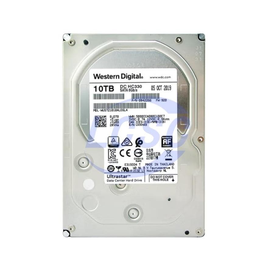Western Digital WESTERN DIGITAL ULTRASTAR 10TB HDD WUS721010ALE6L44