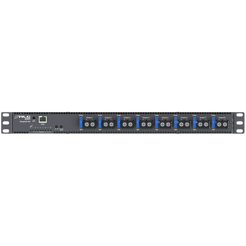 ALGcom ALGcom Managed DC PDU 19 inch x 1U with 8 Ports DC Out 37030030001