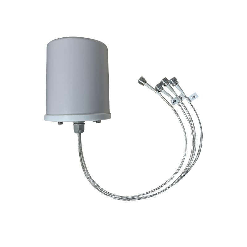 Go Wireless NZ MIMO Omnidirectional Antenna 617-960/1710-2700/3300-4000/4900-6000 MHz, 3-5dBi, 4 x N-Female, with Right Angle Bracket, Pigtail-35cm Cable ANT-293