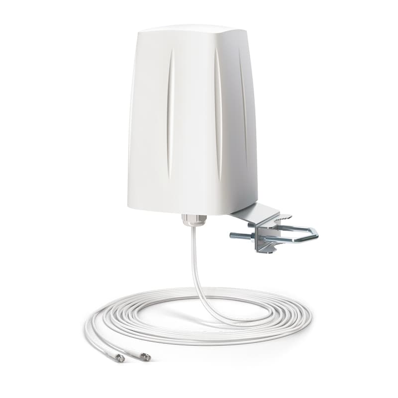 QuWireless QuWireless QuOmni 4dBi 4G/LTE MIMO 2x2 Antenna with 5m Coax and SMA-Male Connectors AOLM2