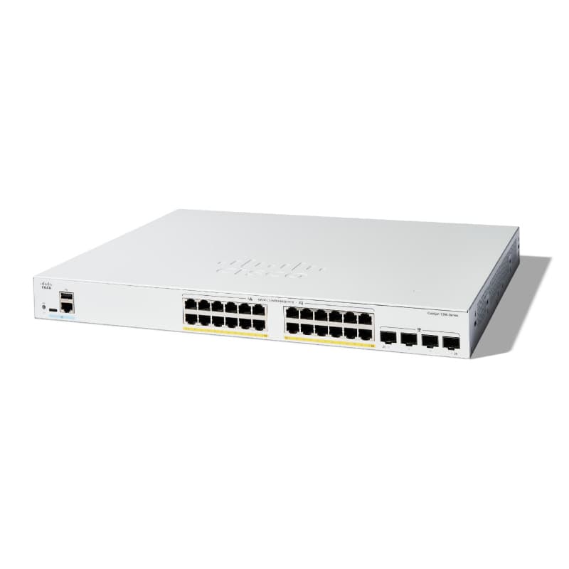 Cisco Catalyst 1300 24-port GE, Full PoE, 4x1G C1300-24FP-4G