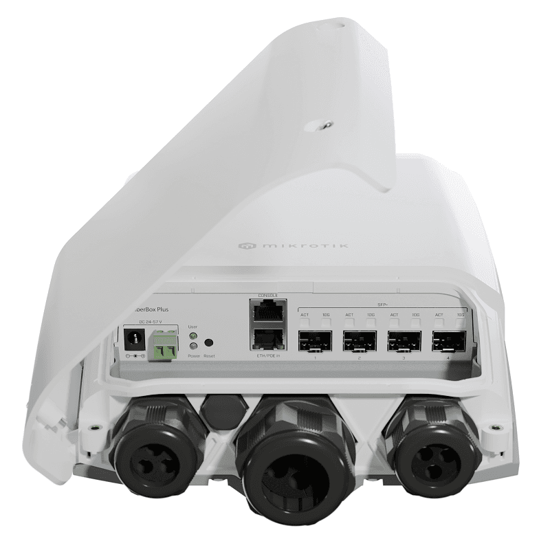 MikroTik MikroTik CRS305-1G-4S+OUT Outdoor FiberBox Plus with 4 x 10 Gigabit SFP+ CRS305-1G-4S+OUT