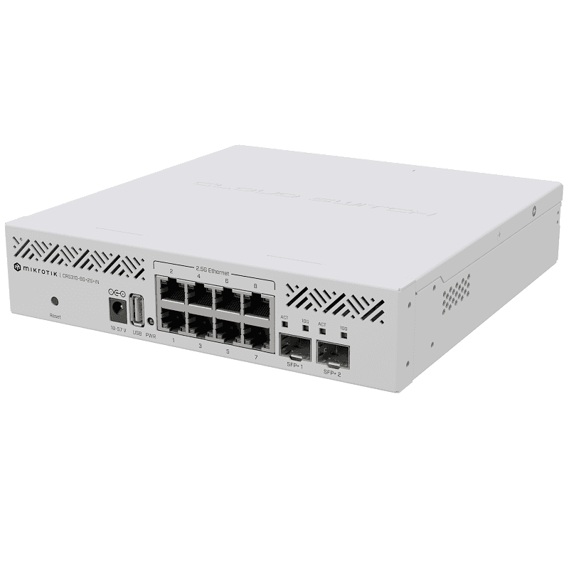 MikroTik MikroTik CRS310-8G+2S+IN Router Switch with 8 x 2.5Gbps and 2 x SFP+ Ports CRS310-8G+2S+IN