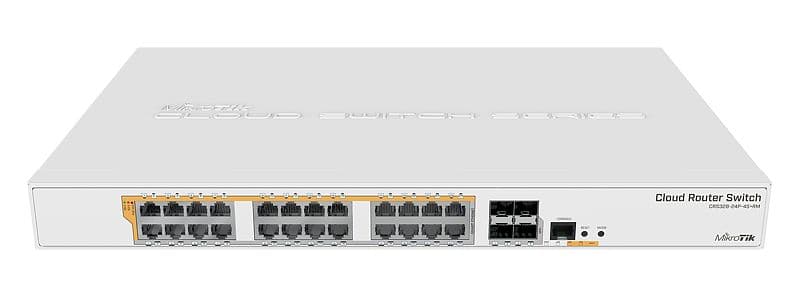 MikroTik MikroTik CRS328-24P-4S+RM 24 Port Gigabit 802.3af + Passive PoE Switch CRS328-24P-4S+RM