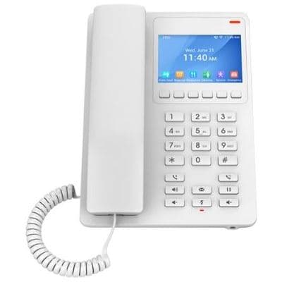 Grandstream Networks Grandstream GHP630W Desktop Hotel SIP IP Phone with 3.5' Colour LCD, PoE, Dual-band WiFi 6 - White GHP630W
