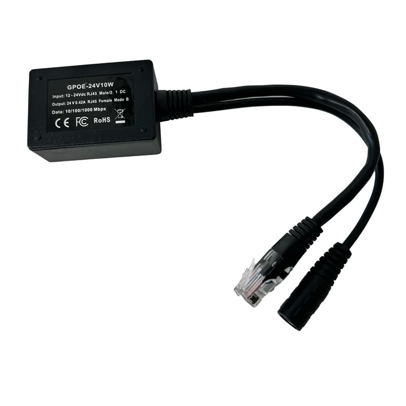 PoE World PoE World GPOE-24v10w PoE Inline Converter for 12 - 30V Solar in to 24V Passive PoE Out GPOE-24V10W