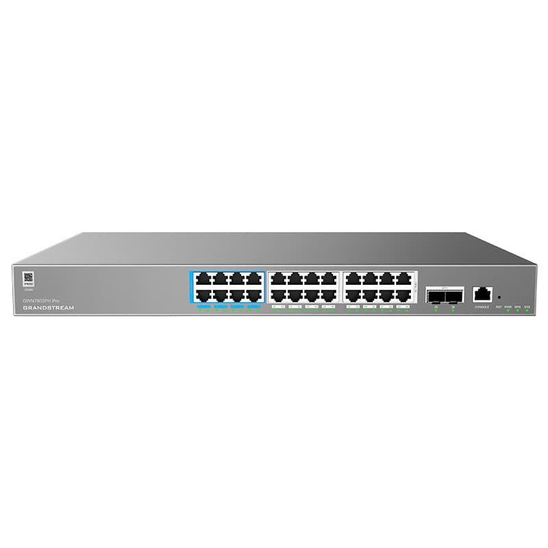 Grandstream Networks Grandstream GWN7803PH Pro Enterprise Layer 2+ Managed 24 Port 400 Watt PoE++ Switch with 2 x SFP+ GWN7803PH-PRO