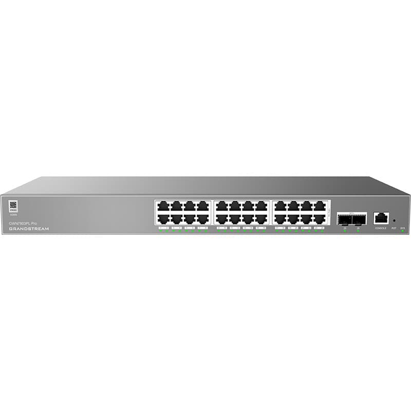Grandstream Networks Grandstream GWN7803PL Enterprise Layer 2+ Managed 24 Port 250 Watt PoE+ Switch with 2 x SFP+ GWN7803PL-PRO