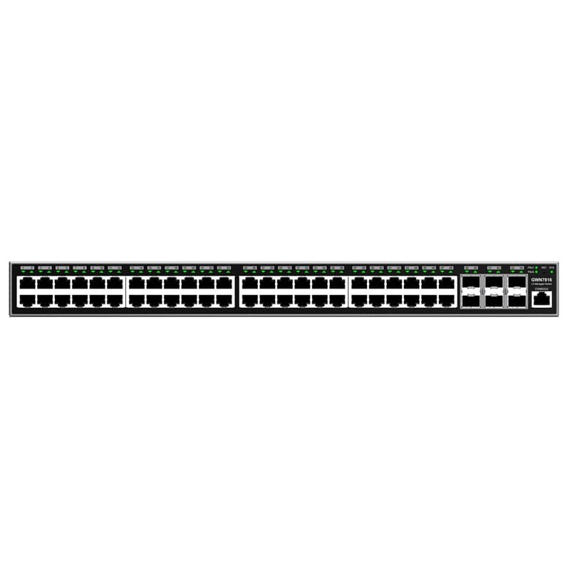 Grandstream Networks Grandstream GWN7816 Enterprise Layer 3 Managed network Switch with 48 x GigE and 6 x SFP+ GWN7816