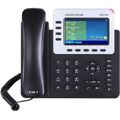 Grandstream Networks Grandstream GXP2140 4 Line VoIP Phone with a 4.3 inch Colour LCD screen and HD audio GXP2140