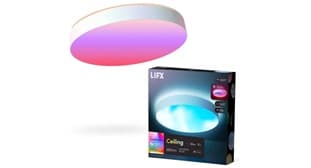 LIFX LIFX 38cm Round Ceiling Light SuperColour with White Trim LFXRND1556CWHAU