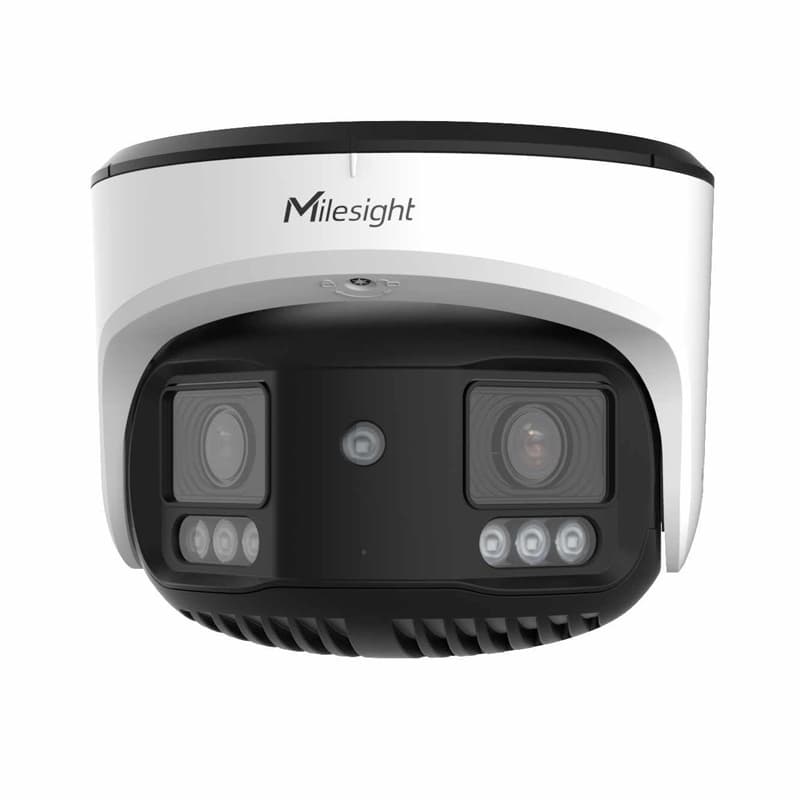 Milesight Milesight 4K NDAA AI TrueColor Dual-sensor 180° Panoramic Network Camera MS-C8477-HPG1