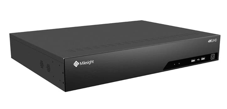 Milesight Milesight 4K 16 Channel IP Camera NVR with built in 16 Port PoE Switch and RAID, LPR Support MS-N7016-PG