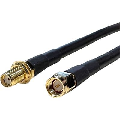 Go Wireless NZ SMA Male to SMA Female Bulkhead 10 Metre LLC240 Coax Pigtail P-83