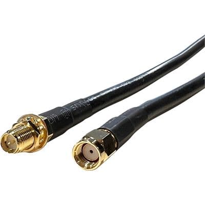 Go Wireless NZ RP-SMA Male to RP-SMA Female 10 Metre LLC240 Coax Pigtail P-84