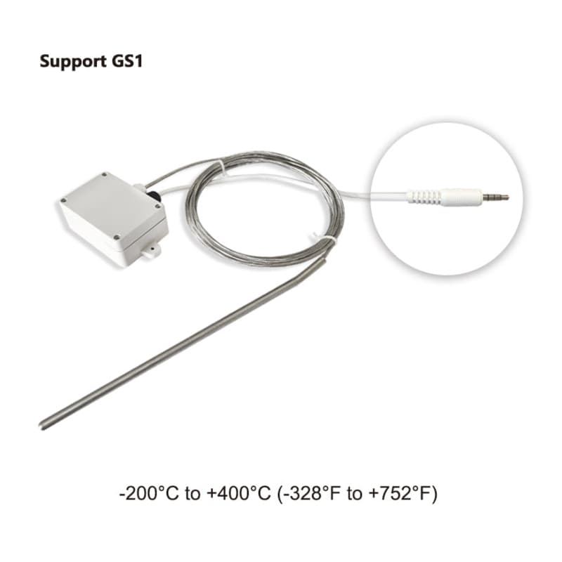 UbiBot Ubibot PT100-3M-R-Audio Industrial Grade Temperature Probe for GS1 3 Metres PT100-3M-R-Audio