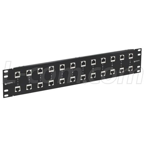 L-com L-com 19inch Rack Mount 12 port Cat6 Lightning Protection RMSP-CAT6-12