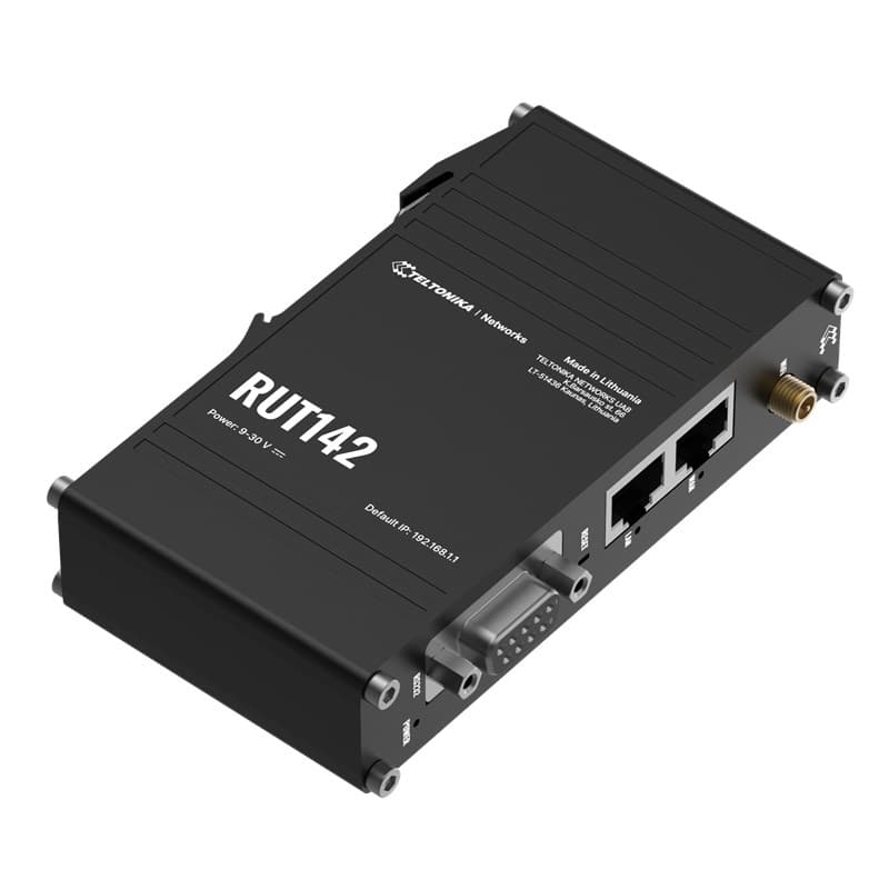 Teltonika Teltonika RUT142 DIN Rail Mount Industrial Ethernet Wi-Fi Router RUT142