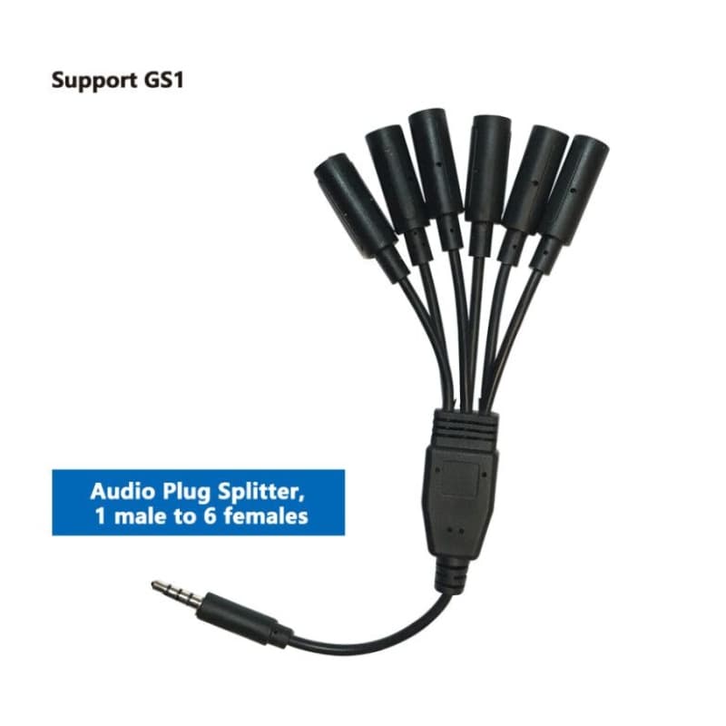 UbiBot Ubibot SPC-A-1-6 Audio spitter, 1 Male to 6 Females, for GS1 SPC-A-1-6