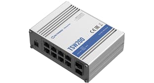 Teltonika Teltonika TSW200 8 Port Unmanaged Industrial Gigabit PoE+ Switch TSW200
