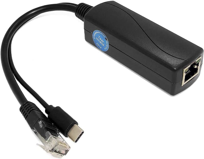 PoE World USB-C 5V 3A Gigabit IEEE802.3af/at PoE Splitter TYPE-C0503G