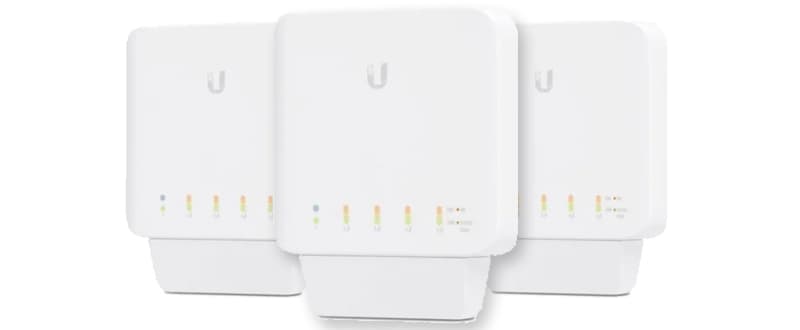 Ubiquiti Ubiquiti UniFi Indoor/Outdoor 5 Port Gigabit Switch with PoE 3 Pack USW-Flex-3
