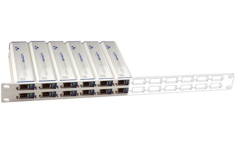 Veracity 1U 19inch Rack Mount for up to 24x LONGSPAN Devices VLS-1U