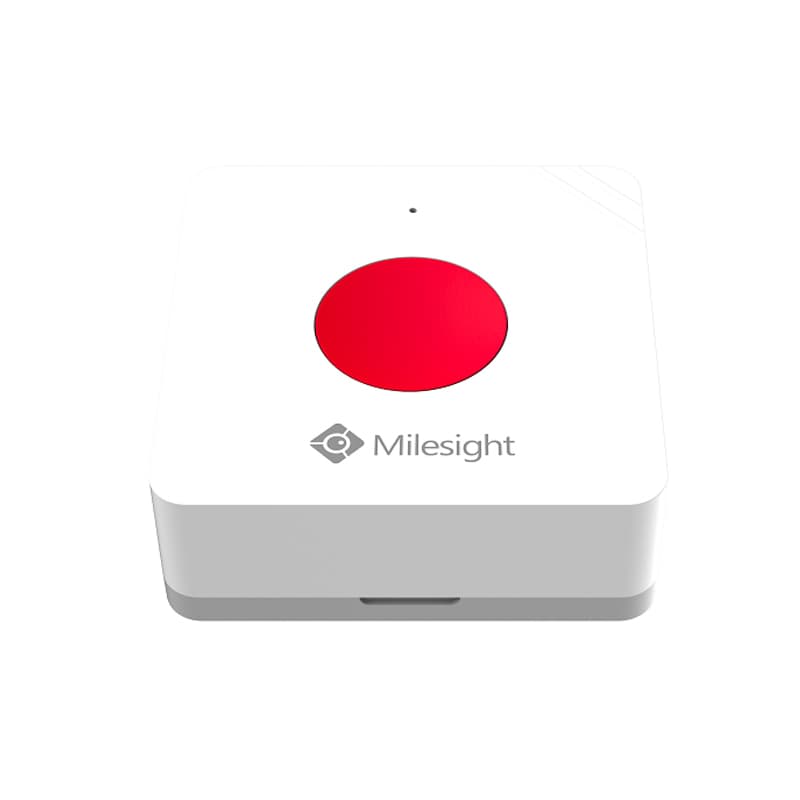 Milesight IoT MIlesight LoRaWAN AS923/AU915 IoT Smart SOS Button (Red) WS101-SOS-915M