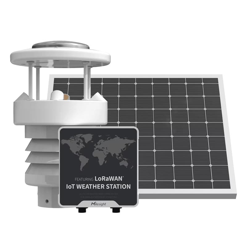 Milesight IoT Milesight LoRaWAN AU915/AS923 IoT Weather Station Kit with Rainfall Monitoring WTS506-915M
