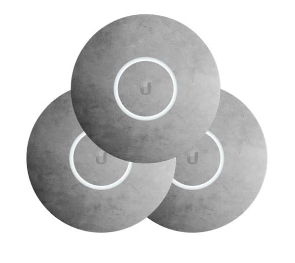 Ubiquiti Ubiquiti Concrete Design Upgradable Casing for nanoHD, U6-Lite and U6-Plus  3-Pack nHD-cover-Concrete-3