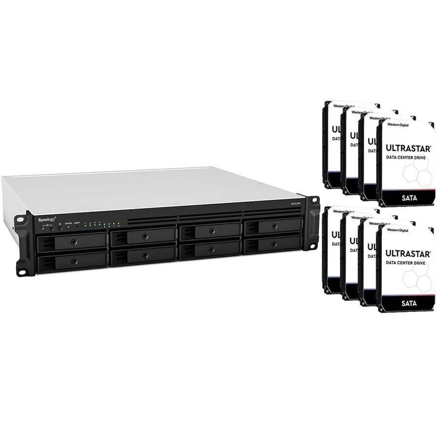 RTGWD Synology RS1221RP+ 2U Rack 8 Bay NAS RTG (48Tb) 8x WD 6Tb Enterprise SS339-8648E