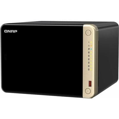 QNAP QNAP TS-664-8G 6-Bay desktop NAS, Intel® Celeron® N5105/N5095 quad-core, 8 GB onboard not expandable, 6 x 3.5"/2.5" SATA 6Gb/s drive bays, 2 x M.2 2280 PCIe Gen 3 x1 slots, 2 x 2.5GbE, 1 x HDMI 2.0, 1 x PCIe Gen3 x2 slot, 2 x USB 3.2 Gen 2 Type-A + 2 TS-664-8G