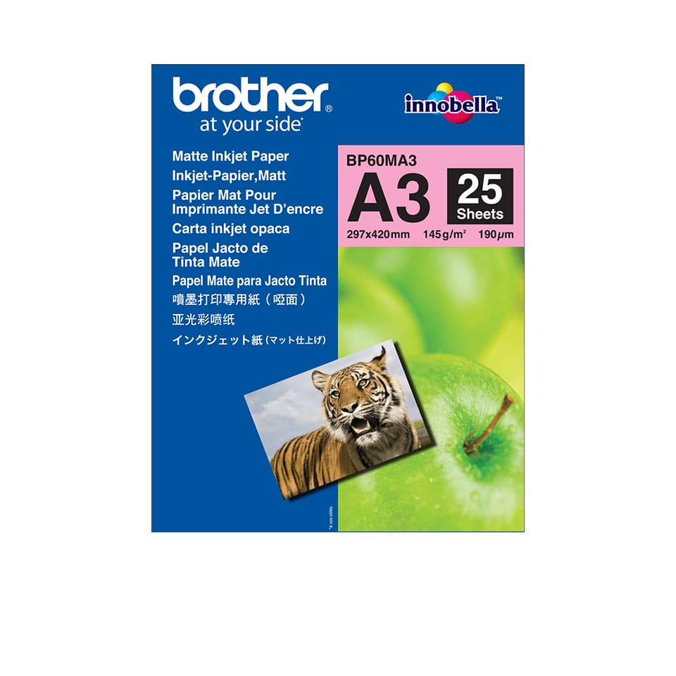 BROTHER BROTHER BP-60MA Matt Inkjet Paper A3 (25 sheets) 1021807