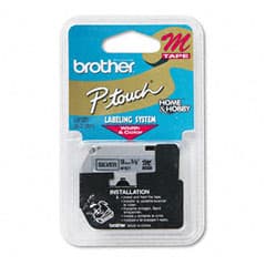 BROTHER BROTHER 9MM BLK ON SLVR TAPE for PT65 PT85 PT100 1052239