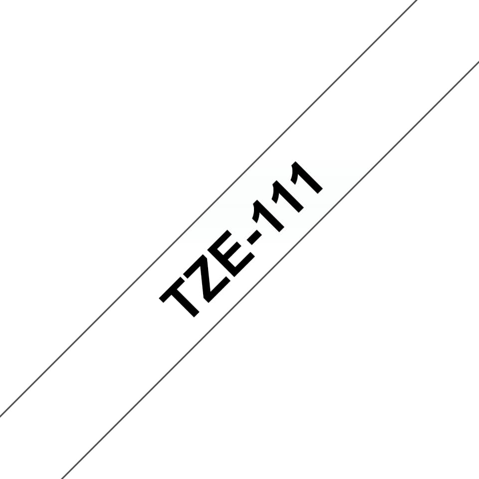BROTHER BROTHER TZe111 6mm x 8m Standard laminated Black 1536031