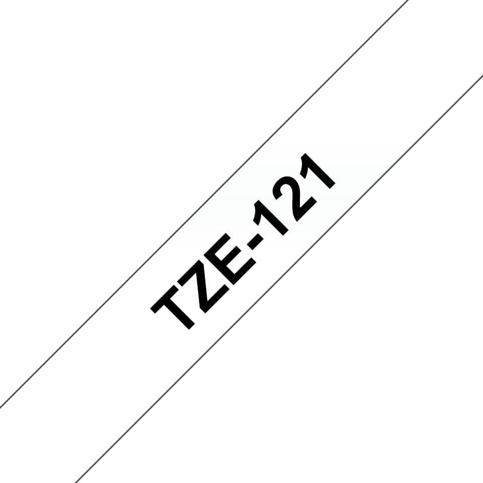 BROTHER BROTHER TZe121 9mm x 8m Standard laminated Black 1536032