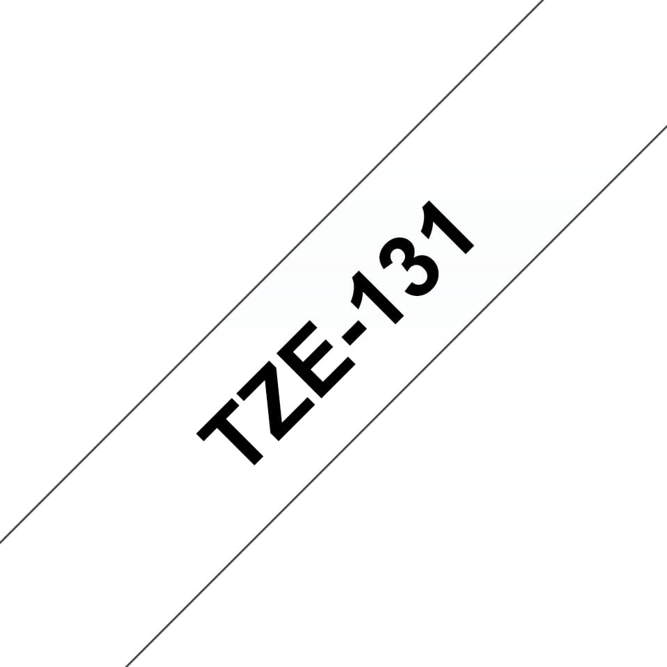 BROTHER BROTHER TZe131 12mm x 8m Standard laminated Blac 1536033