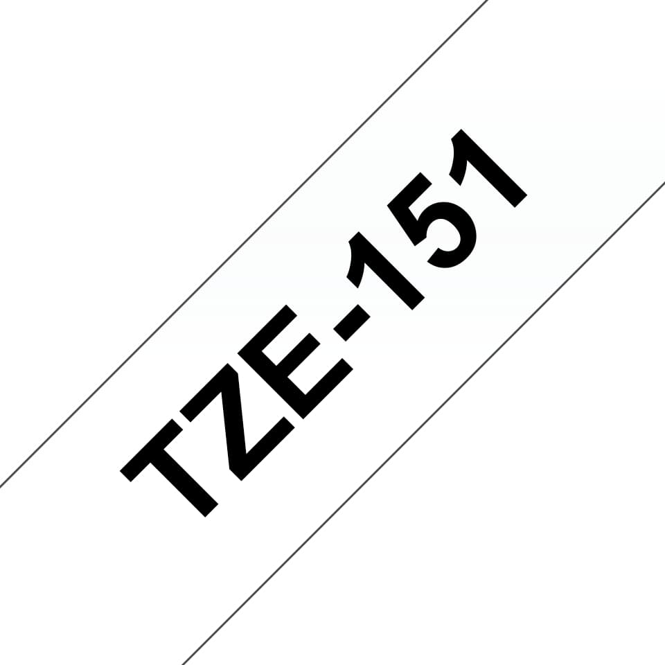 BROTHER BROTHER TZe151 24mm x 8m Standard laminated Blac 1536046